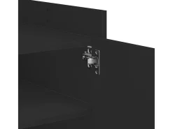 Mesa de centro madera de ingeniería negra 80x50x50 cm