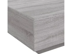 Mesa de centro madera de ingeniería gris Sonoma 80x80x31 cm