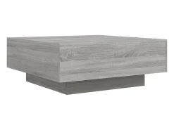 Mesa de centro madera de ingeniería gris Sonoma 80x80x31 cm