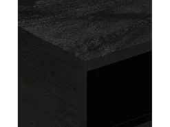 Mesa de centro madera de ingeniería negra 80x54x40 cm