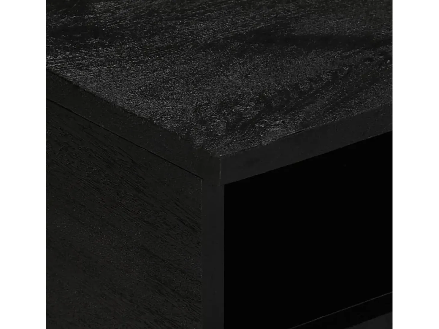 Mesa de centro madera de ingeniería negra 80x54x40 cm