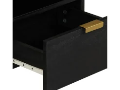 Mesa de centro madera de ingeniería negra 80x54x40 cm