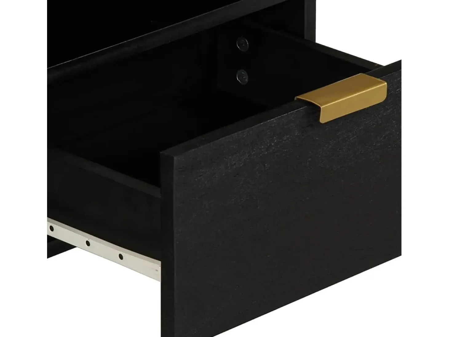 Mesa de centro madera de ingeniería negra 80x54x40 cm
