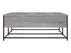 Mesa de centro madera de ingeniería gris Sonoma 100x99x40 cm