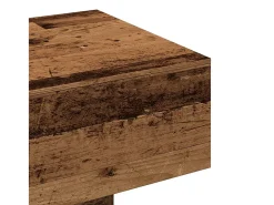 Mesa de centro madera de ingeniería envejecida 100x49,5x31 cm