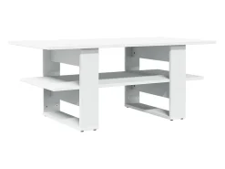 Mesa de centro madera de ingeniería blanco 102x55x42 cm