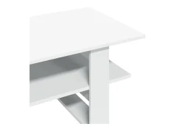 Mesa de centro madera de ingeniería blanco 102x55x42 cm