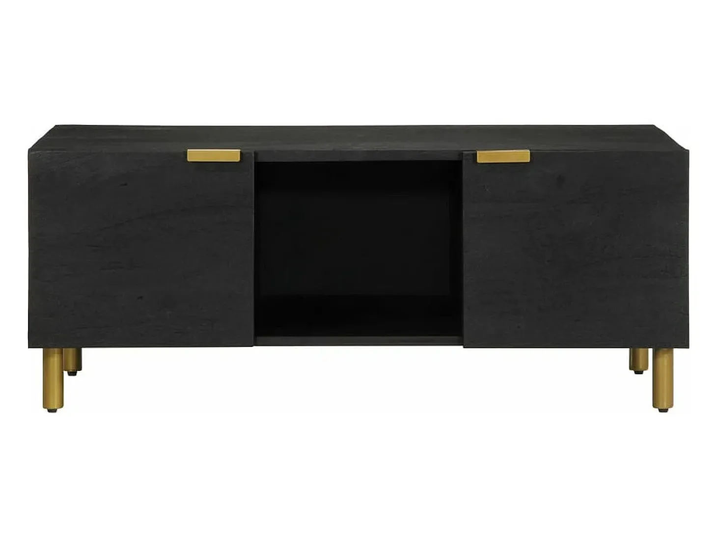 Mesa de centro madera de ingeniería negra 100x54x40 cm