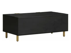 Mesa de centro madera de ingeniería negra 100x54x40 cm