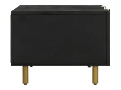 Mesa de centro madera de ingeniería negra 100x54x40 cm
