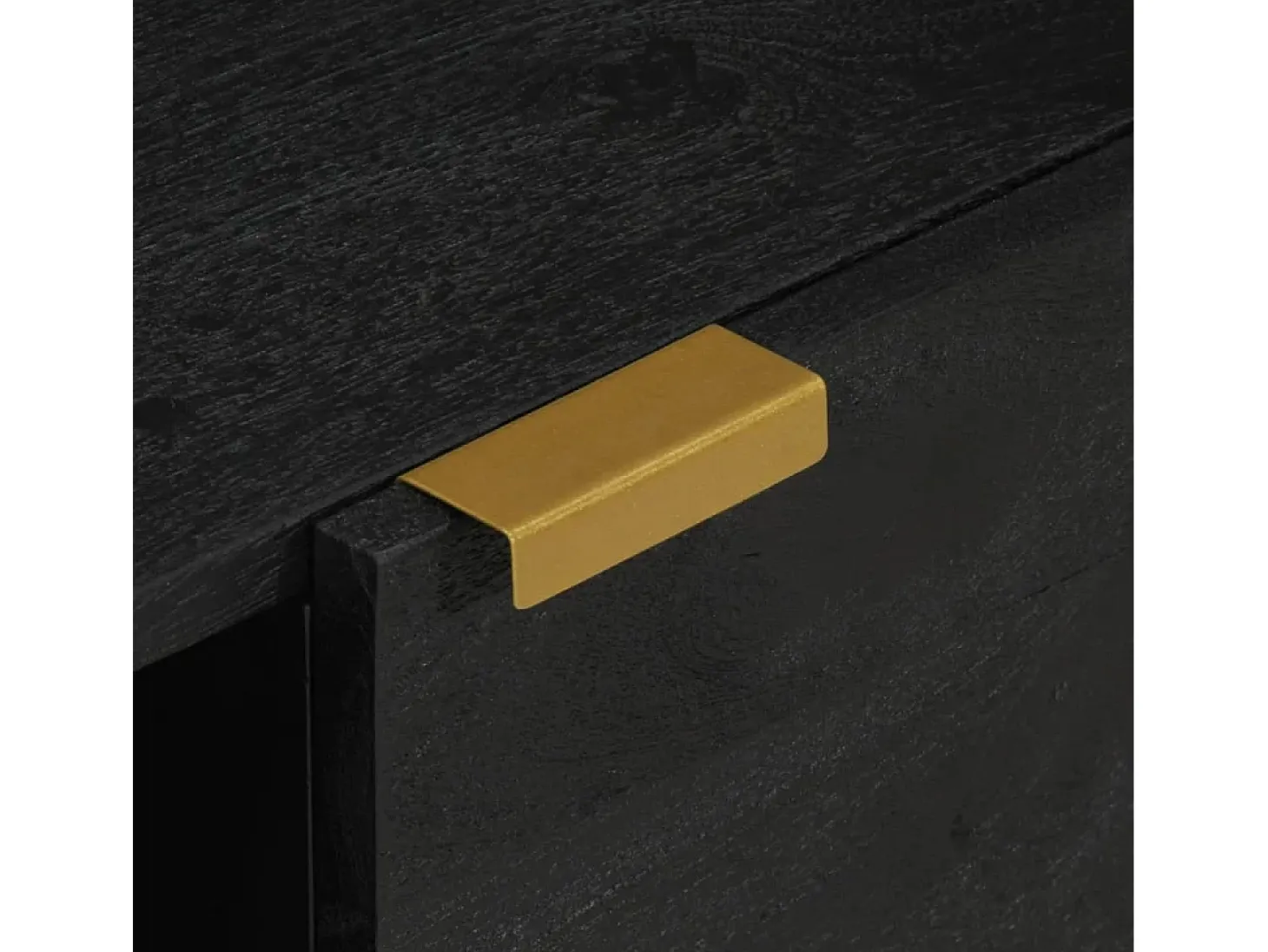 Mesa de centro madera de ingeniería negra 100x54x40 cm