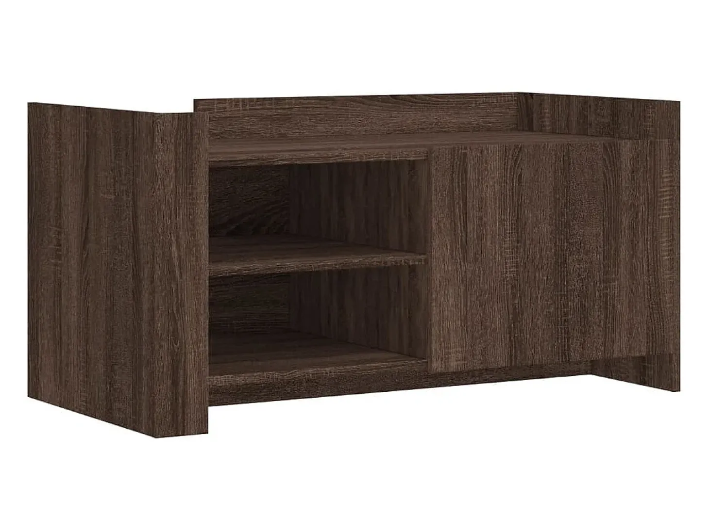 Mesa de centro madera de ingeniería marrón roble 100x50x50 cm