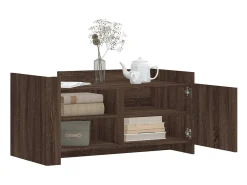 Mesa de centro madera de ingeniería marrón roble 100x50x50 cm