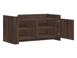 Mesa de centro madera de ingeniería marrón roble 100x50x50 cm