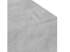 Mesa de centro madera de ingeniería gris hormigón 100x49,5x31cm