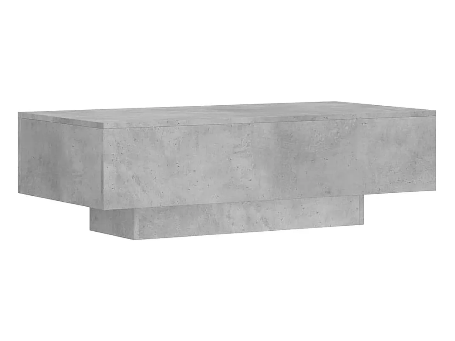 Mesa de centro madera de ingeniería gris hormigón 100x49,5x31cm