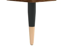Mesa de centro madera de ingeniería roble marrón 60x60x30 cm