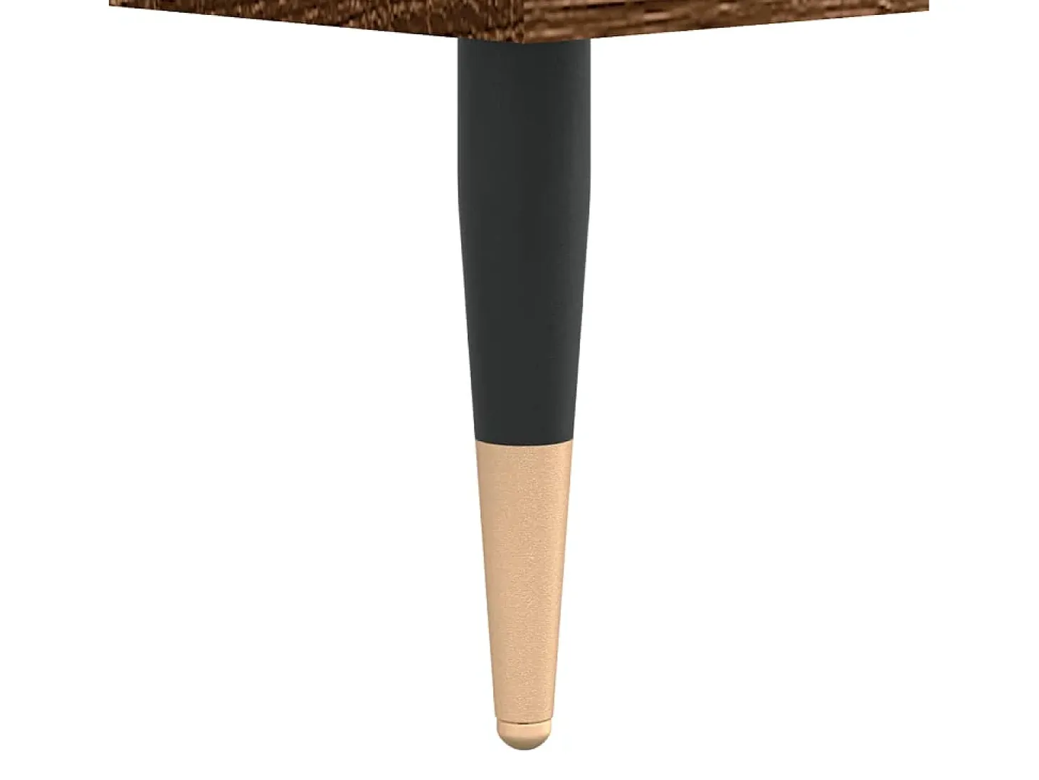 Mesa de centro madera de ingeniería roble marrón 60x60x30 cm