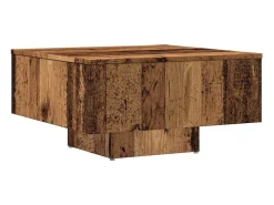 Mesa de centro madera de ingeniería envejecida 60x60x31,5 cm