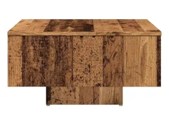 Mesa de centro madera de ingeniería envejecida 60x60x31,5 cm