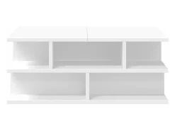 Mesa de centro madera de ingeniería blanco 70x70x29 cm