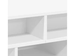 Mesa de centro madera de ingeniería blanco 70x70x29 cm