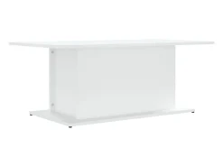 Mesa de centro madera de ingeniería blanca 102x55,5x40 cm