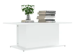 Mesa de centro madera de ingeniería blanca 102x55,5x40 cm