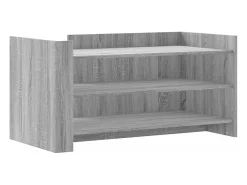 Mesa de centro madera de ingeniería gris Sonoma 100x50x50 cm