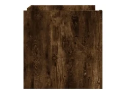 Mesa de centro madera de ingeniería roble ahumado 80x50x50 cm