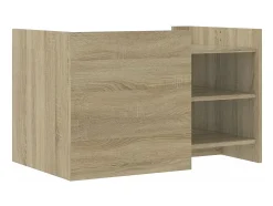 Mesa de centro madera de ingeniería roble Sonoma 80x50x50 cm