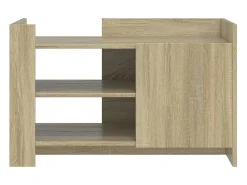 Mesa de centro madera de ingeniería roble Sonoma 80x50x50 cm