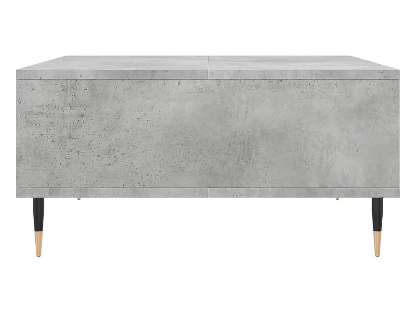 Mesa de centro madera de ingeniería gris hormigón 60x60x30 cm