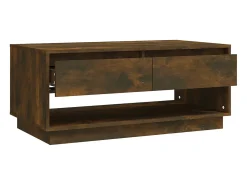 Mesa de centro madera de ingeniería roble ahumado 102,5x55x44cm