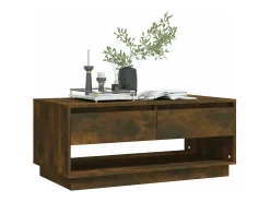Mesa de centro madera de ingeniería roble ahumado 102,5x55x44cm