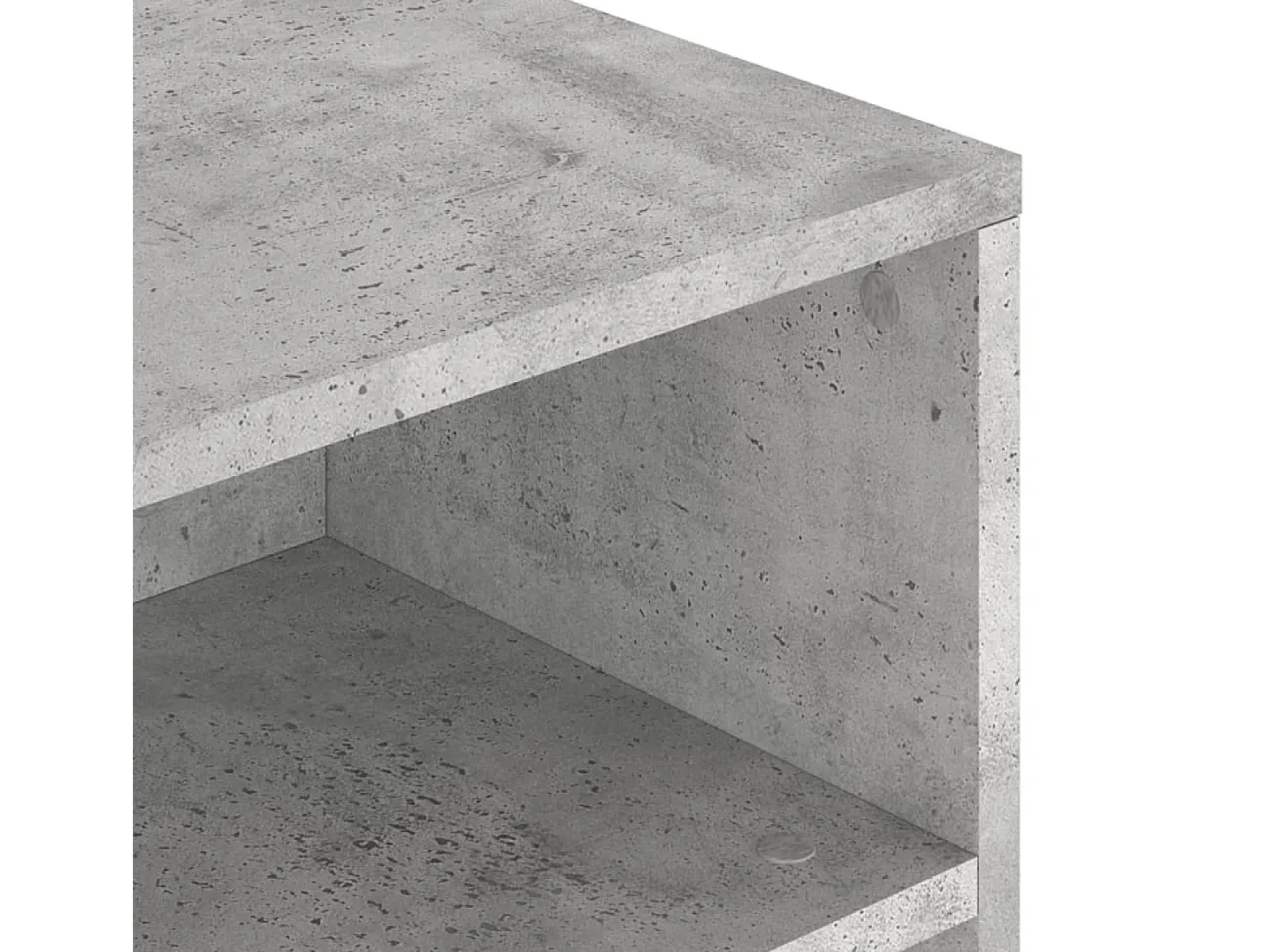 Mesa de centro madera de ingeniería gris hormigón 90x55x42,5 cm
