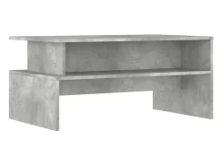 Mesa de centro madera de ingeniería gris hormigón 90x55x42,5 cm
