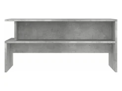Mesa de centro madera de ingeniería gris hormigón 90x55x42,5 cm