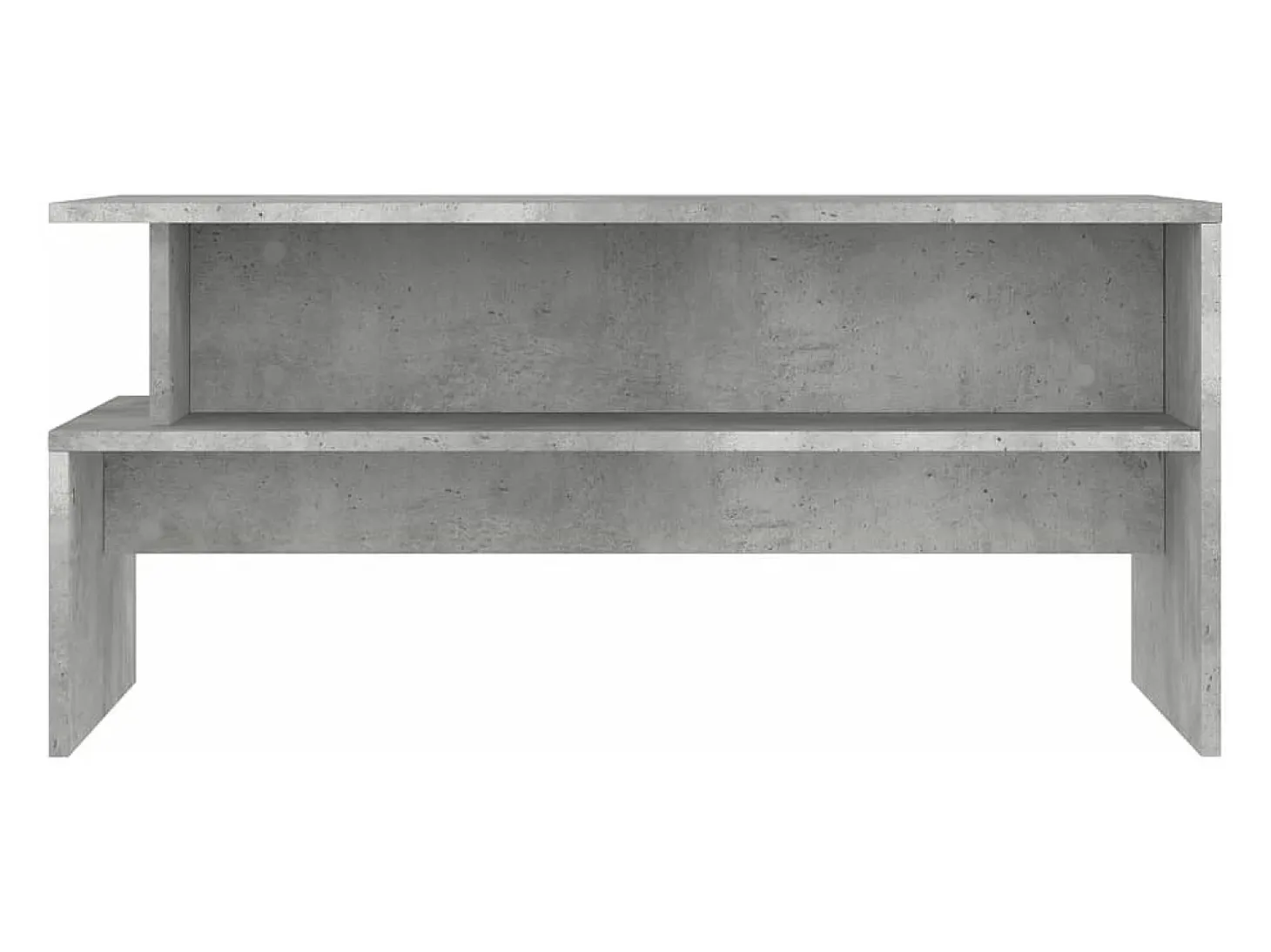 Mesa de centro madera de ingeniería gris hormigón 90x55x42,5 cm
