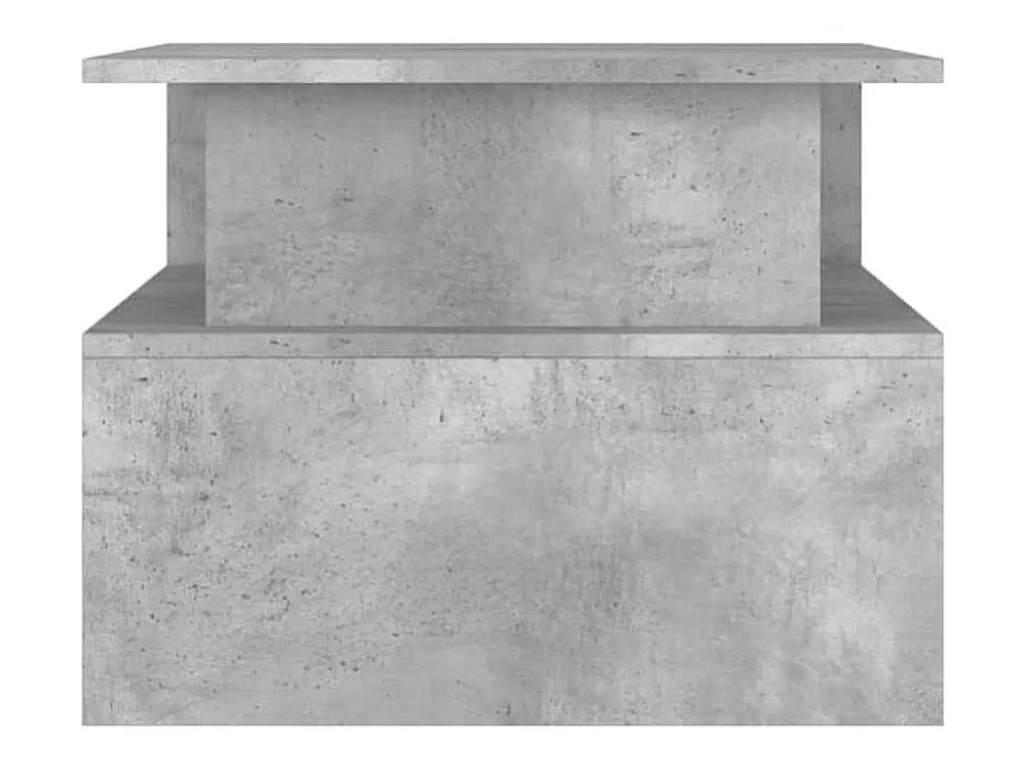 Mesa de centro madera de ingeniería gris hormigón 90x55x42,5 cm