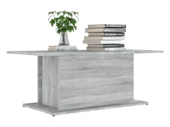 Mesa de centro madera de ingeniería gris Sonoma 102x55,5x40 cm