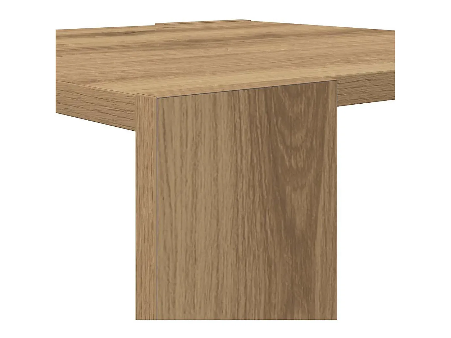 Mesa de centro madera de ingeniería roble artisan 40x40x30 cm