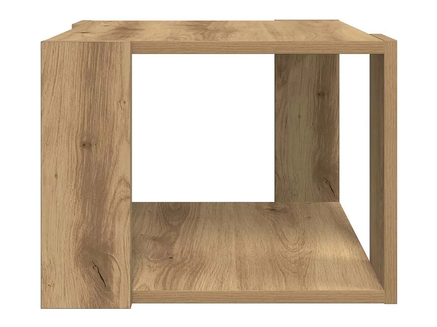 Mesa de centro madera de ingeniería roble artisan 40x40x30 cm