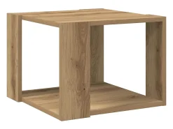 Mesa de centro madera de ingeniería roble artisan 40x40x30 cm