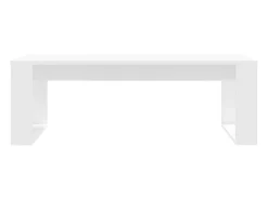 Mesa de centro madera de ingeniería blanco 102x50x35 cm
