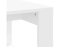Mesa de centro madera de ingeniería blanco 102x50x35 cm
