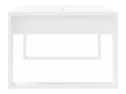 Mesa de centro madera de ingeniería blanco 102x50x35 cm