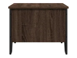 Mesa de centro madera de ingeniería roble marrón 100x51x40 cm