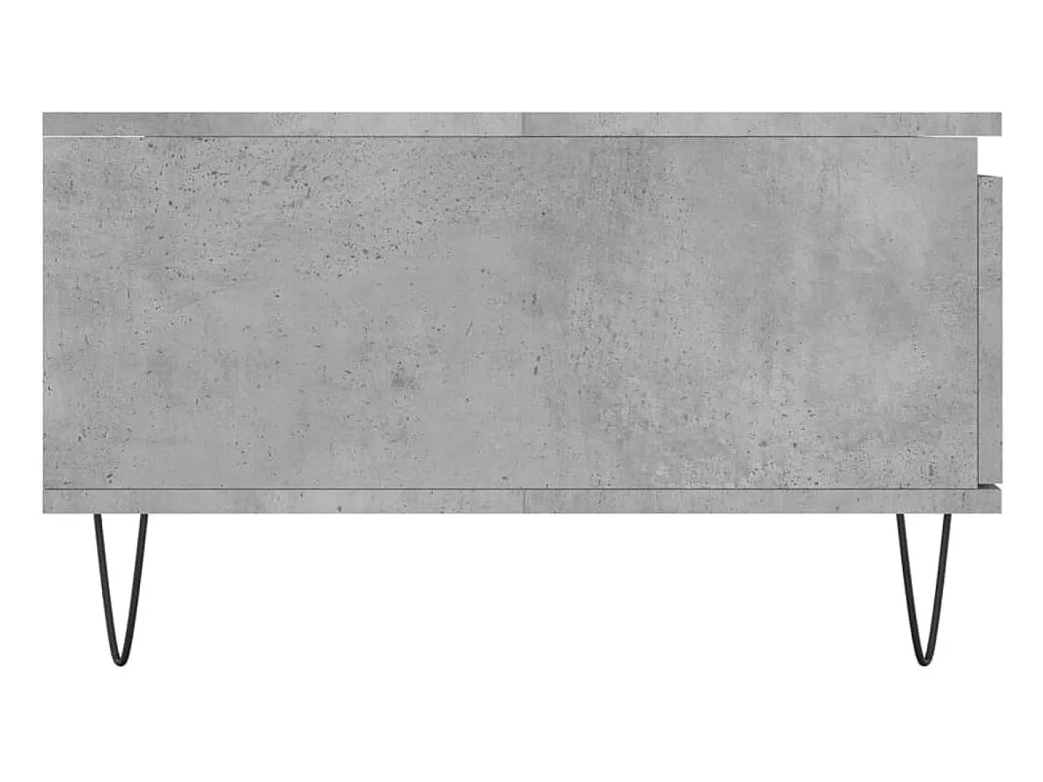Mesa de centro madera de ingeniería gris hormigón 90x60x35 cm