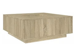 Mesa de centro madera de ingeniería roble Sonoma 100x100x40 cm